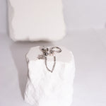 Load image into Gallery viewer, Pearl Palm One Piece Earring (Silver) - MeOcean