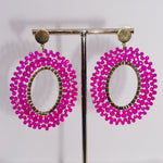 Load image into Gallery viewer, Fuchsia Hoops - MeOcean
