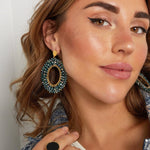 Load image into Gallery viewer, Emerald Crystal Earrings - MeOcean