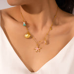 Load image into Gallery viewer, Sunset shells necklace - MeOcean