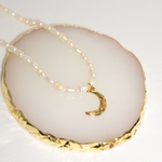 Load image into Gallery viewer, Moon Pearls Necklace MeOcean