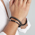 Load image into Gallery viewer, Black Dual Bracelet MeOcean
