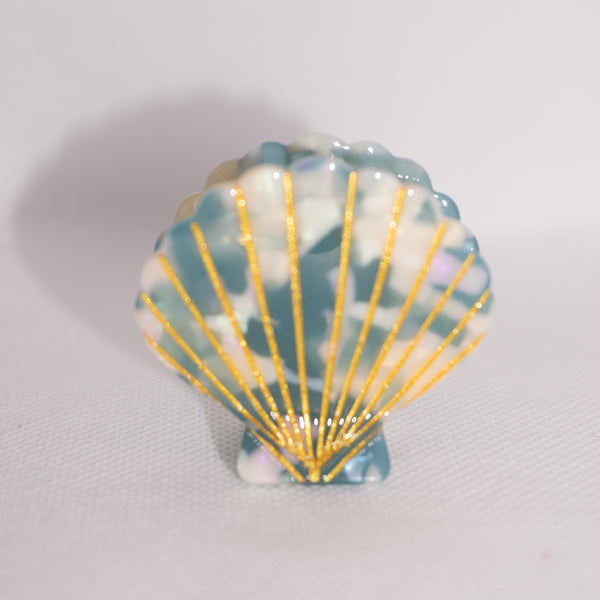 Aqua Blue Shell Clip MeOcean