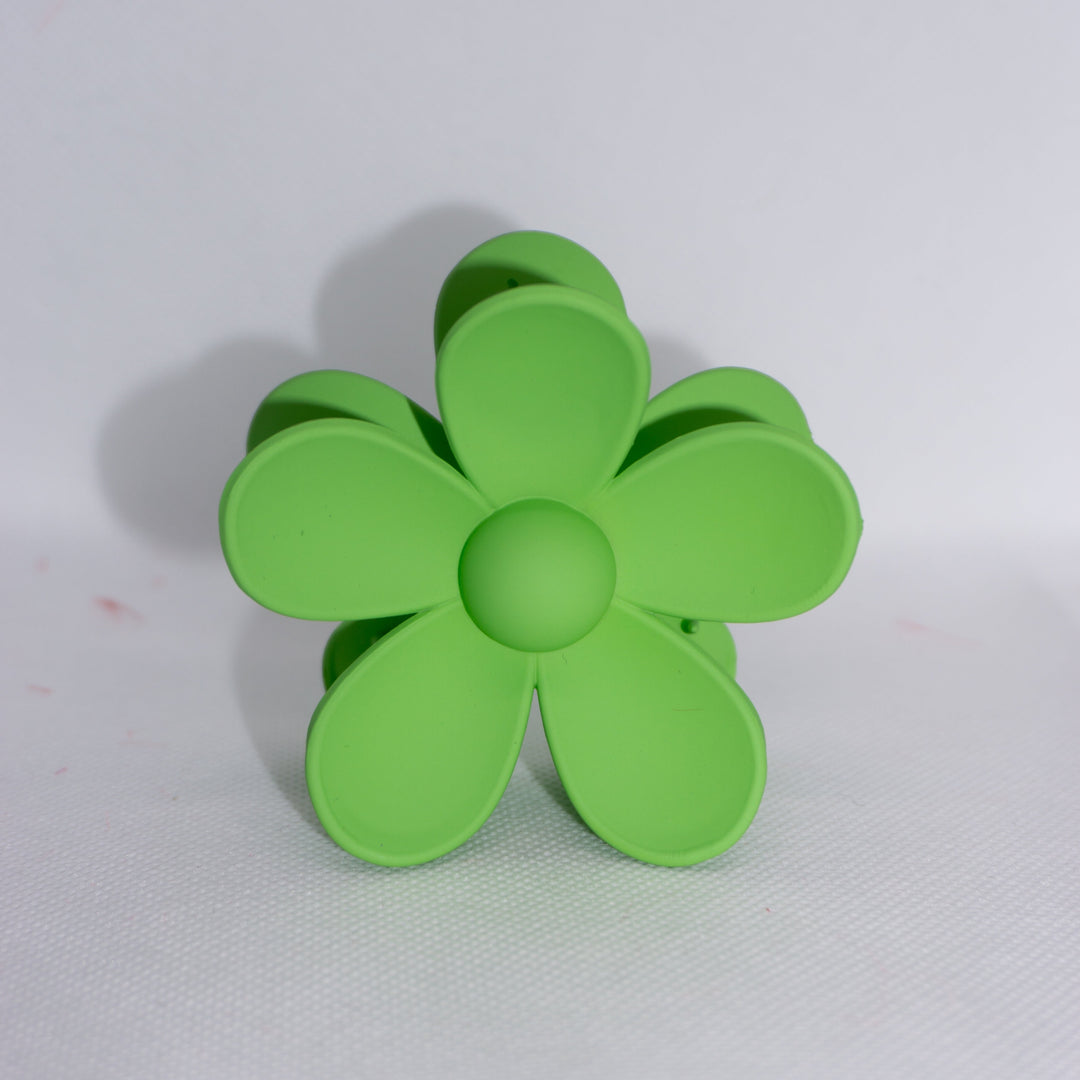 Green Flower Hair Clip MeOcean