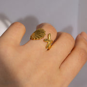 Starlit Seashell Ring MeOcean