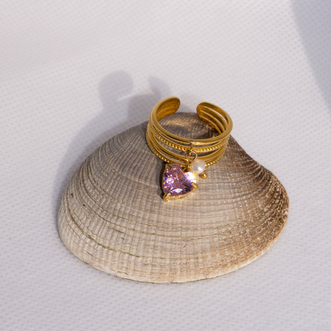 Pink Heart Ring MeOcean