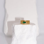 Load image into Gallery viewer, Emerald Stone Ring
