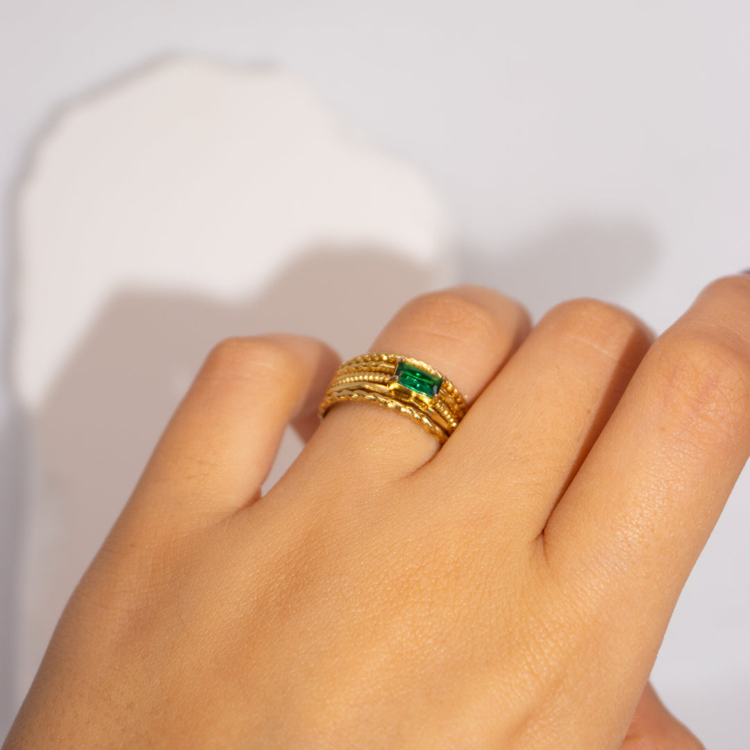 Emerald Stone Ring