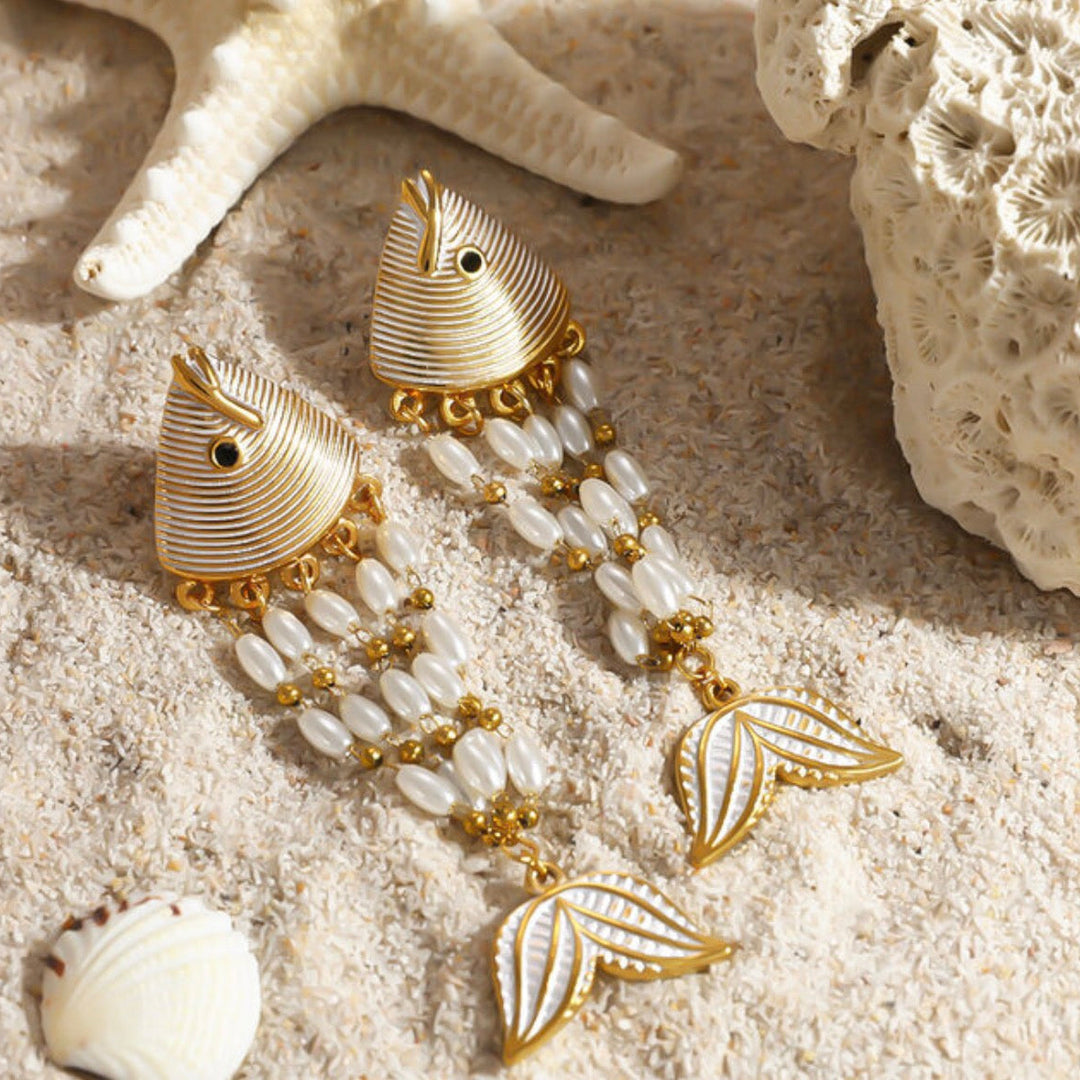 Coconut Fish Earrings