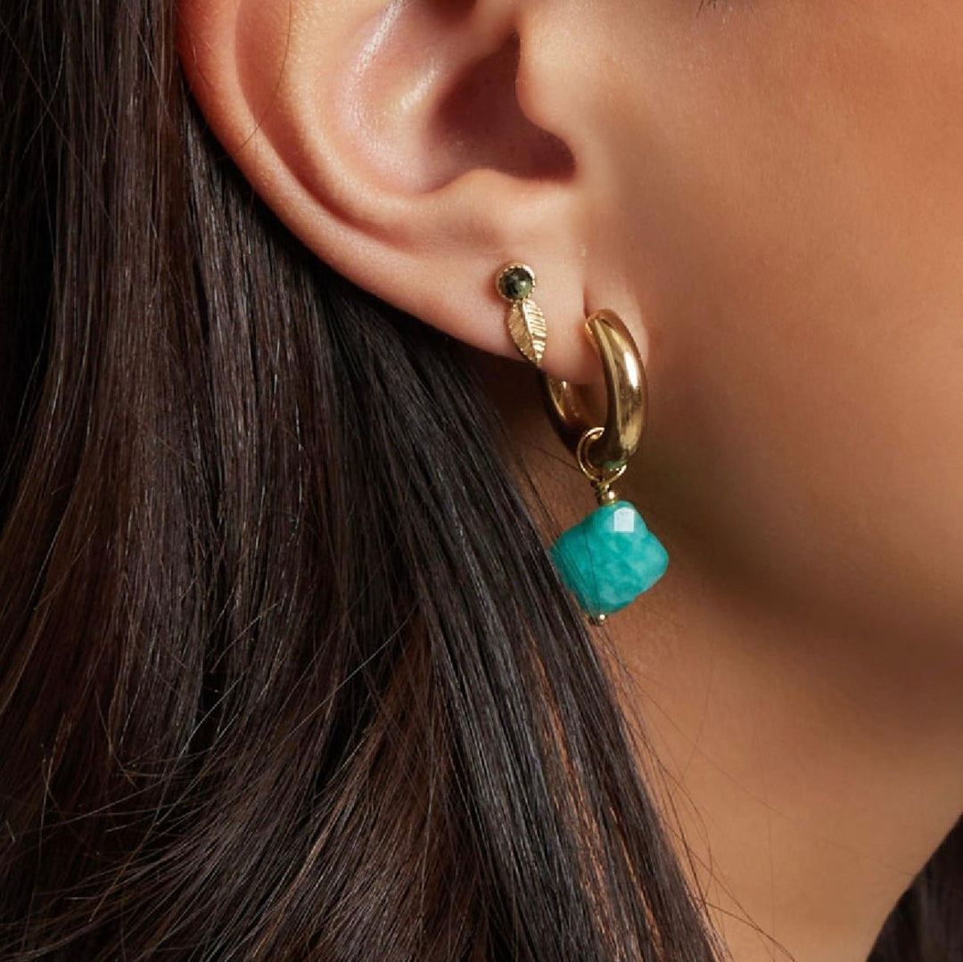 Turquoise Clover Earrings