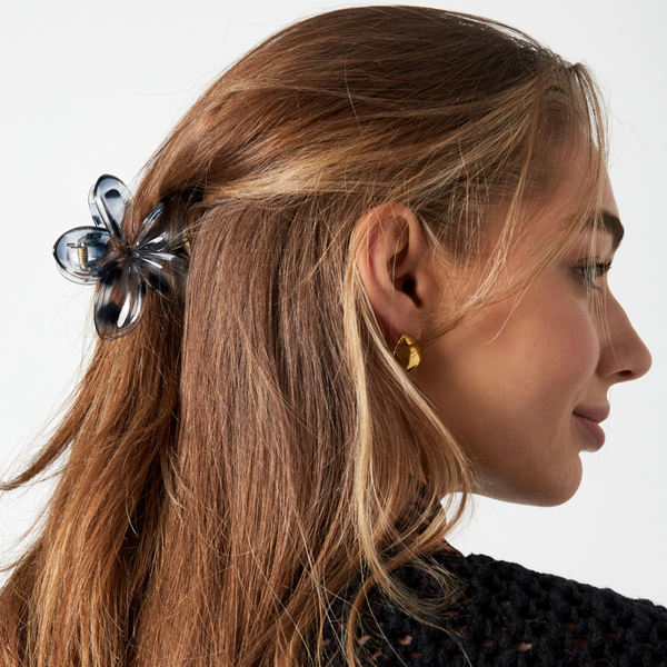 Mistic Black Flower HairClip - MeOcean