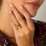 Load image into Gallery viewer, Golden Empress Ring
