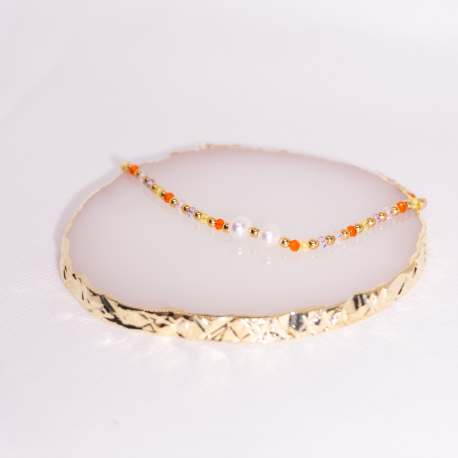 Pearl Citrus Anklet MeOcean